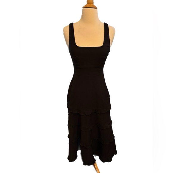 Anthropologie Dresses & Skirts - Anthropologie Black Tiered Maxi‎ Dress